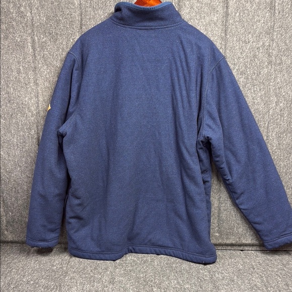 Orvis Blue Textured Zip-Up Jacket - Picture 3 of 5